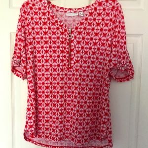 Susan Graver Liquid Knit Short Sleeve Top